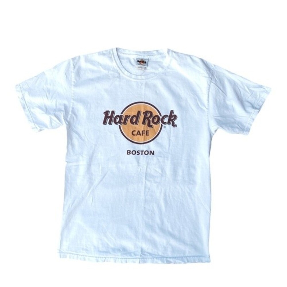 Vintage Hard Rock Cafe Boston Massachusetts Old Logo USA Size M